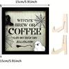 Halloween Wooden Ghost Photo Frame - Spooky Kid's Tabletop Decor with Themed Poster, Party Atmosphere Decorative Ornament