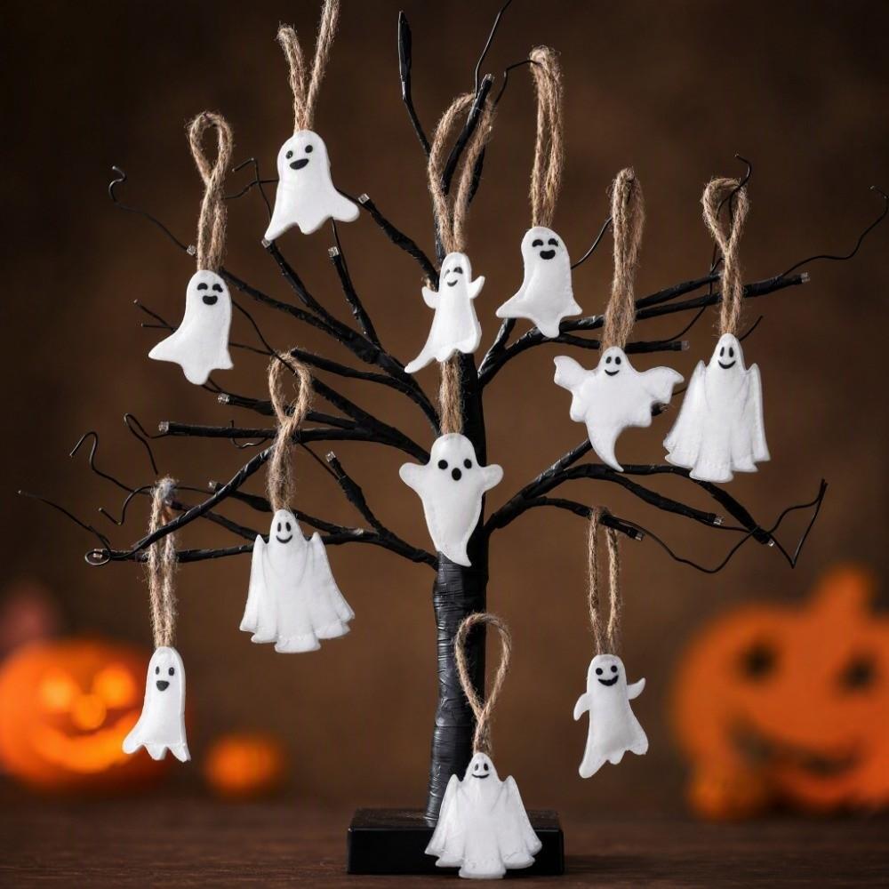 24PCS Halloween Party Halloween Ghost Hanging Decoration Halloween Home Festival Decor