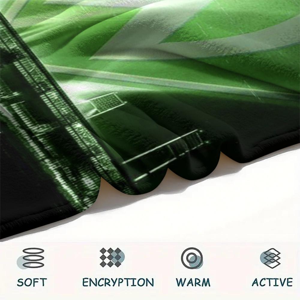 1pc Bremen Germany Print Flannel Blanket, High Quality Comfortable for All Seasons, Home Decor, Warmth and Comfort, Perfect for Christmas Gifts20