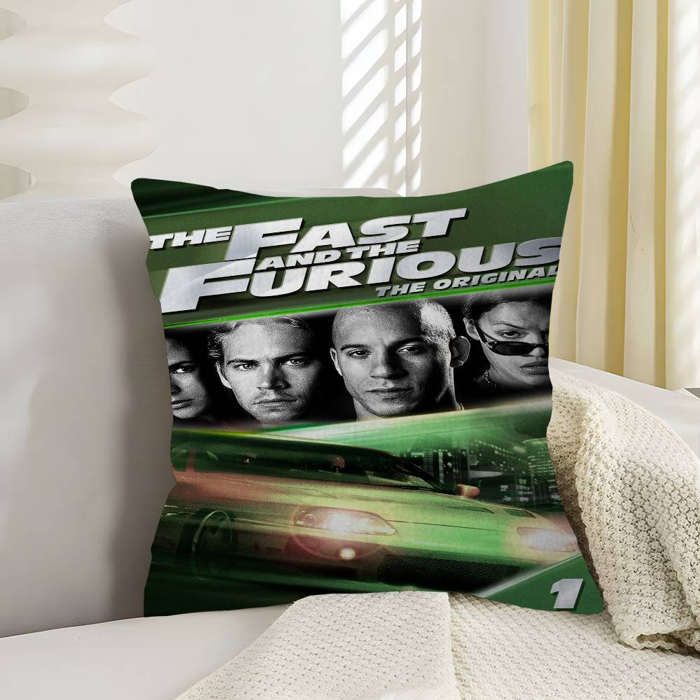 FFast and Furious Classic Movie Cushion Cover Pillowcase Upholstery Sofa Throw Pillow Home Decor Pillowcas