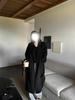 Korean Style Slimming Black Wool Coat - Women's Long Double-Sided Overcoat (Autumn/Winter 2025)