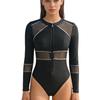 2026 Trendy Printed Halter Neck One-Piece Swimsuit With Removable Pads Women Beach Pool Swimwear