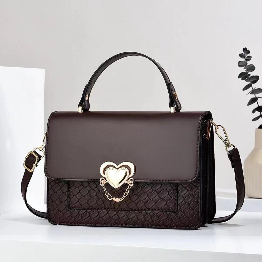 

Stylish Black Pu Fashion Crossbody Bag With Trendy Plaid Pattern For Daily Use коричневий