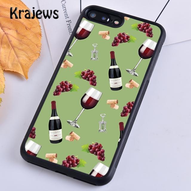 Krajews Red Wine Glass Soft Phone Case Cover For iPhone 17 Air 16 15 14 plus 11 12 13 pro max coque Shell Fundas