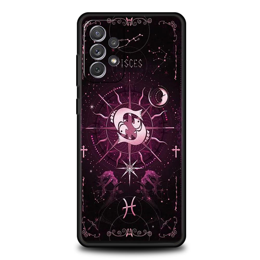 Constellation Phone Case for Samsung Galaxy A55 A35 A15 A14 A25 A54 A51 A71 A72 A73 A32 A52 A52S A41 5G Silicone Shell Capas Bag