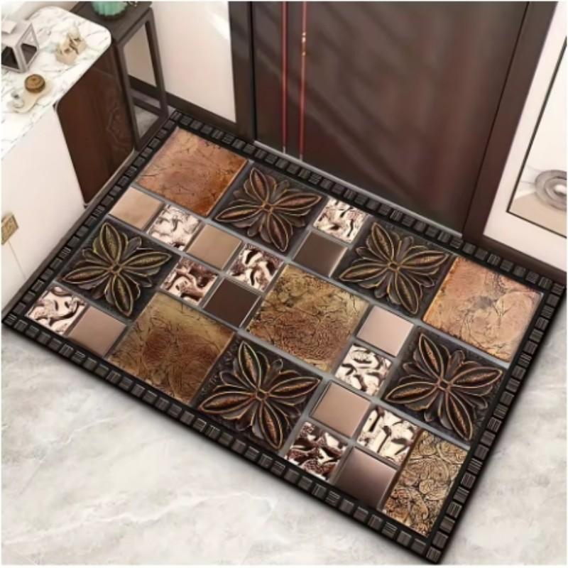 Geometrisches Muster Eingang Willkommensmatte Badezimmer Rutschfeste Bodenmatte Wohnzimmer Flur Teppich Heimdekoration