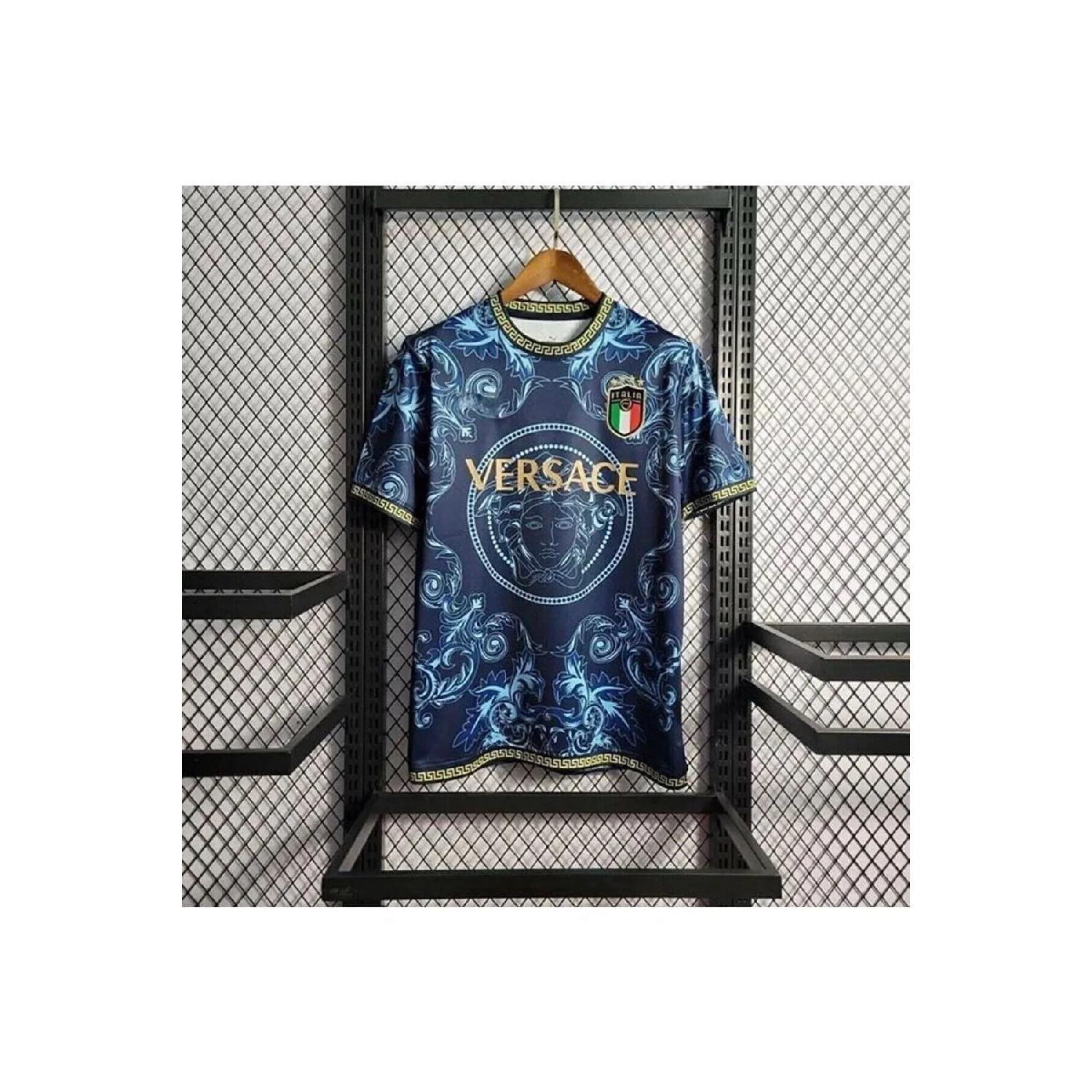 

Специальный концептуальный дизайн сборной Италии, синяя футболка для болельщиков