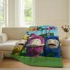 Cartoon cute O-Odd B-Bods Blanket For Sofa Office Bed Plane Travel Sleep Read Relax Camping Soft And Warm