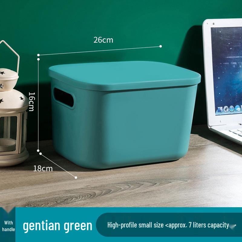 Colorful Macaron Storage Box Set - Dustproof Organizer for Bathroom, Bedroom, Cosmetics, Toys & More (5 Pieces)