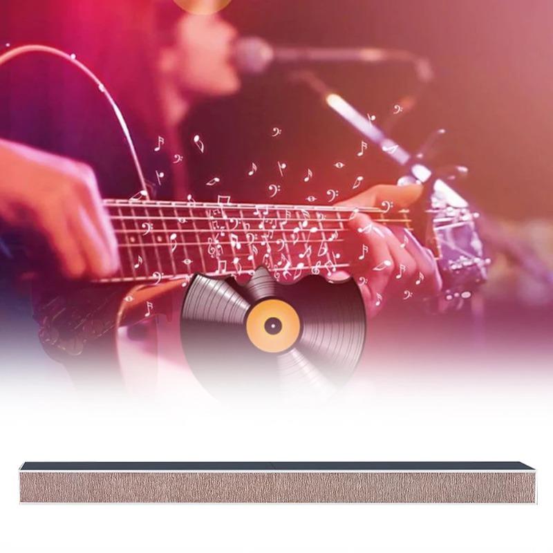 Guitar Bass Fret Polishing Tool Fingerboard Leveling File Aluminum Alloy Leveling Bar for Fret Buzz Repair Local Grinding