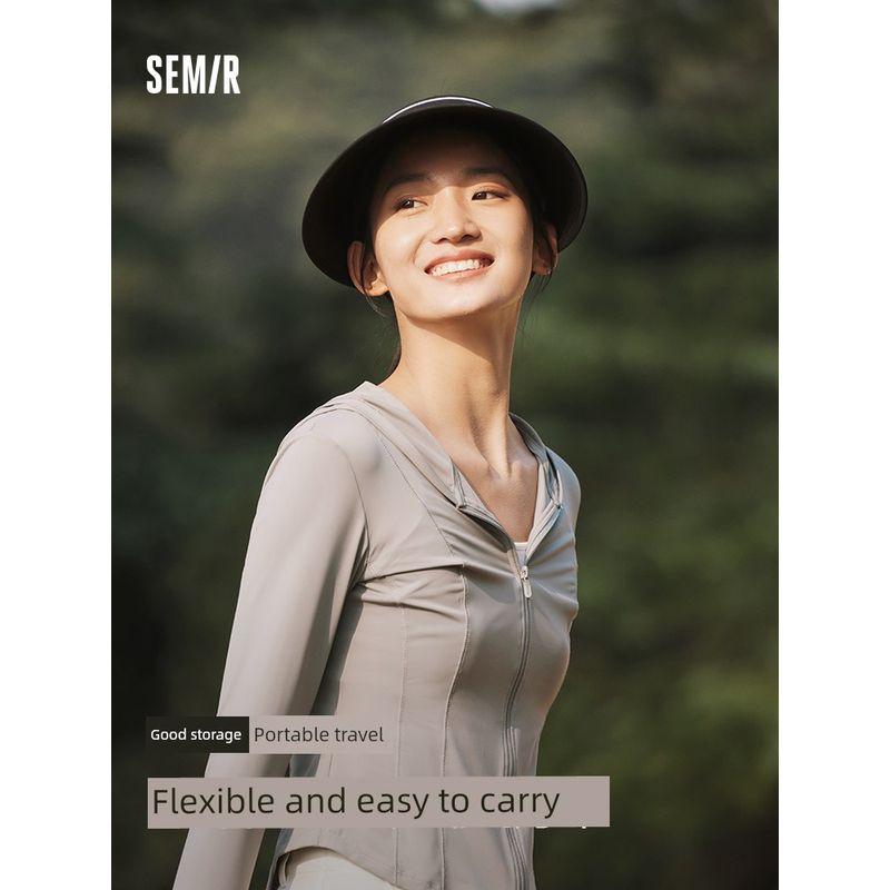 

Senma Hat Girls New Fashion Hard Core Sunshade Sun Protection Hat Big Brim Face-Looking Small Campus Sports Topless Hat Pink 01315 All yards