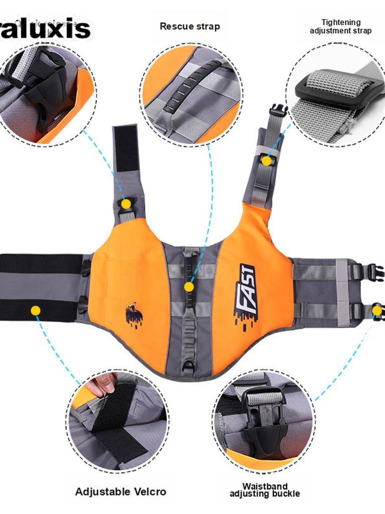 Dog Life Vest with Magic Sticker Buoyancy Suit Pet Supplies for Large to Medium Dogs Lightweight Swimwear