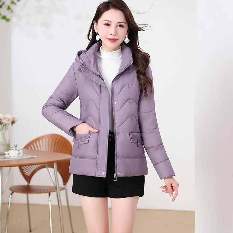 Down padded jacket winter padded jacket 2025 new autumn and winter hooded cotton jacket