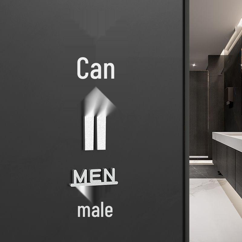 Niestandardowe znaki toaletowe: Kreatywne naklejki na toaletę do biura i hotelu dla mężczyzn/kobiet