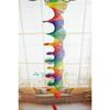 Colorful Wood Wind Chimes Rainbow Wind Spinner Mobile Chime Lawn Wind Spiral Party Home Decor Garden Ornament Decor DIY Pendant
