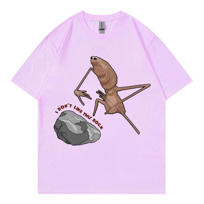 Ich mag diesen Stein nicht Marcus Der Wurm Lustiges Meme T-Shirt Herren Damen Freizeit Kurzarm T-Shirts Hohe Qualität Mode T-Shirts