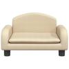 Dog Bed Cream 50x40x30 Cm Fabric