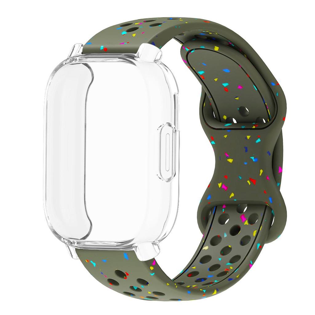 Řemínek+Pouzdro Pro Xiaomi Redmi Watch 5 active 5 Lite Ochranný Kryt Celý Displej TPU Měkký Kryt a Silikonový Prodyšný Sportovní Pásek