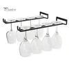 Wall Mounted Cup Storage Wine Glass Holder, Hanging Stemware Racks, Holder Modern Glassware Display Hangers Under Cabinet, Wire Racks for Bar Kitchen