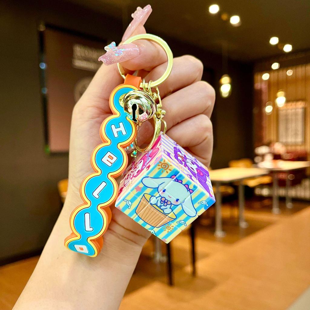 Bedårande Gris & Panda Stapelleksak Hängsmycke Nyckelring - Sött Par Bilväska Tillbehör, Perfekt Liten Gåva