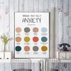 Angst Aquarell Psychologe Geschenk Psychologische Selbsthilfe Wandkunst Leinwand Malerei Poster und Drucke Bilder Klinik Dekor