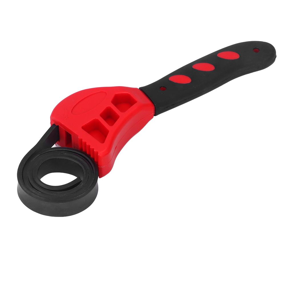 2 szt. Klucz paskowy Wielofunkcyjny Regulowany Klucz paskowy gumowy 6 cali 8 cali do Konserwacji Samochodu Czerwony