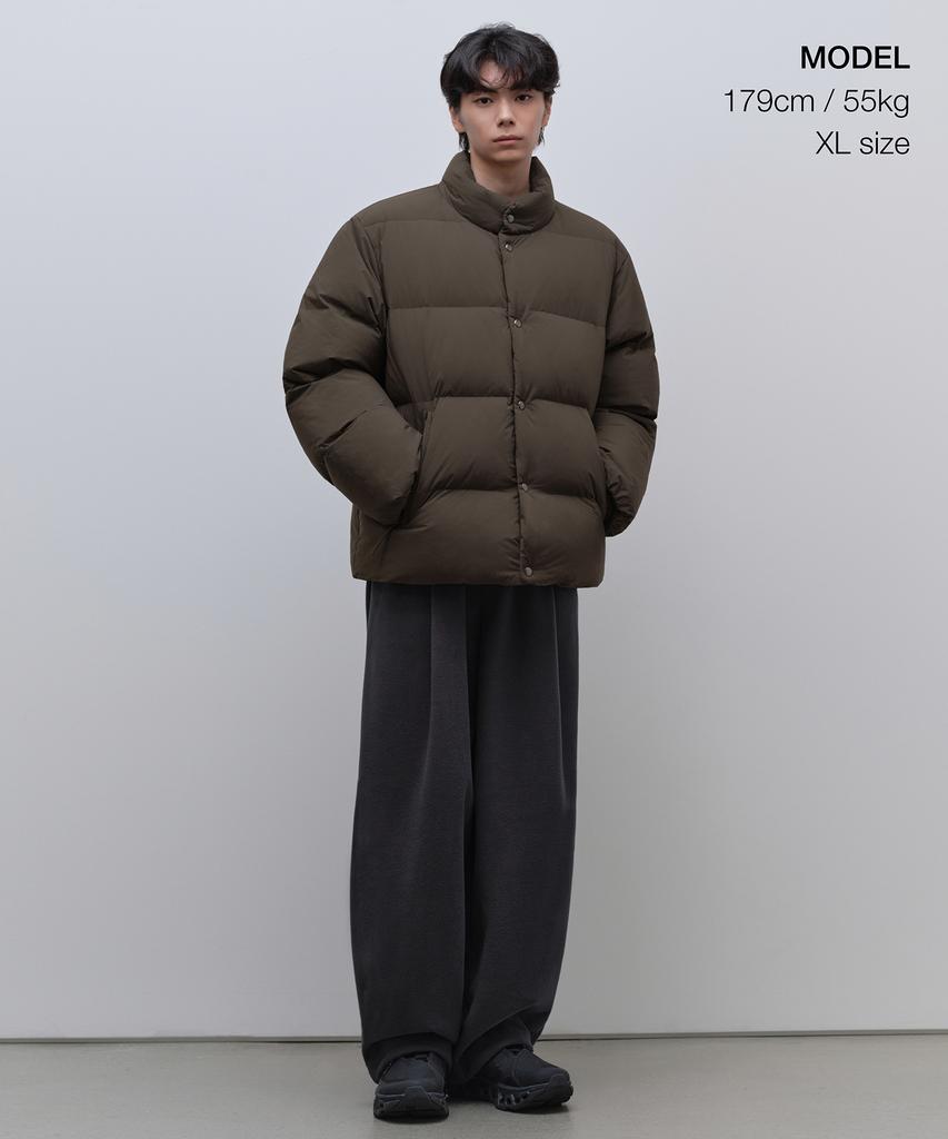 Musinsa Standard Snap Down Short Padded Jacket [Brown]