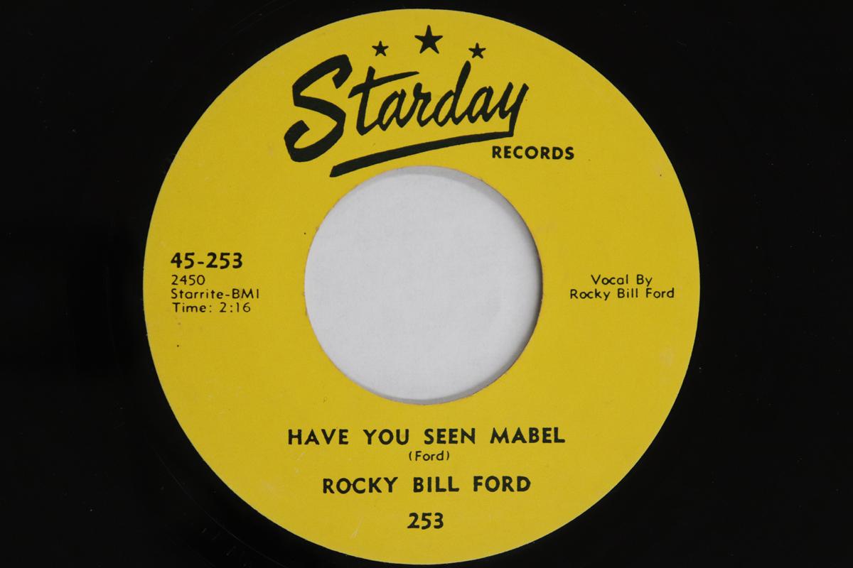 

7inch Record ROCKY BILL FORD - Have You Seen Mabel / Mad Dog In To 253 STARDAY RECORDS US Rock Used
