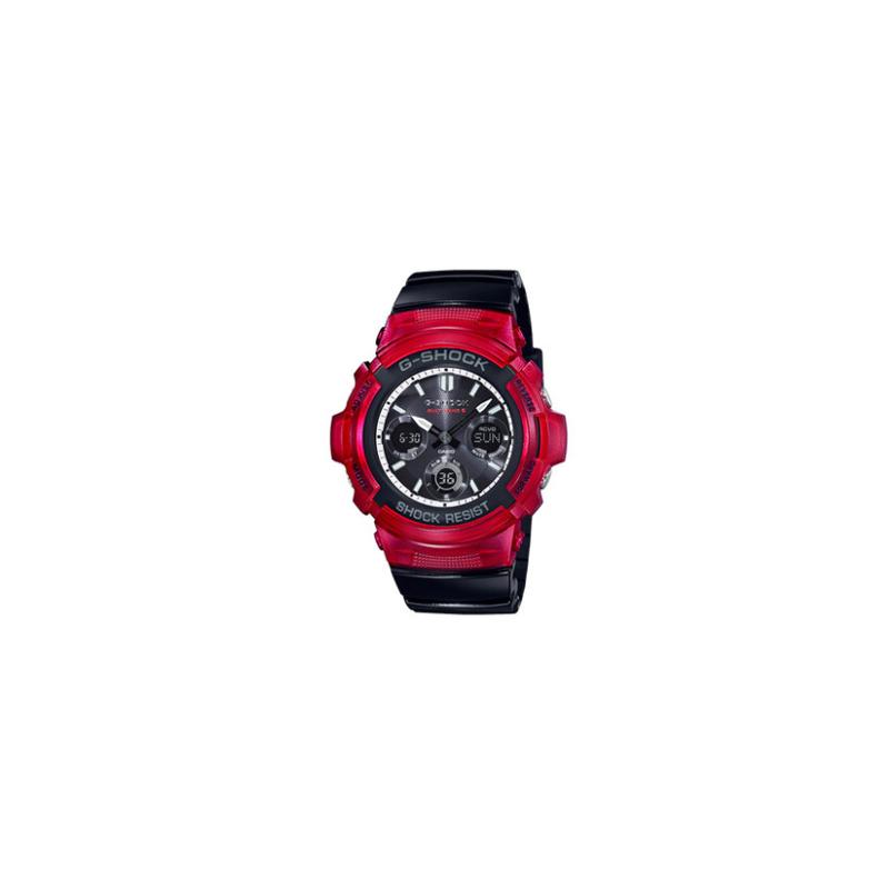 

Casio G-SHOCK Fashion Trend Contrast Color Cool Street Classic Pointer Dual Display Waterproof Solar Quartz Movement Resin Strap AWG-M100SRB-4APR чорний