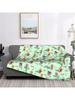 Noodle & Pals Micro Super Simple Blanket Fleece Nursery Rhymes Grass Lightweight Thin Throw Blanket For Home Couch Bed Rug