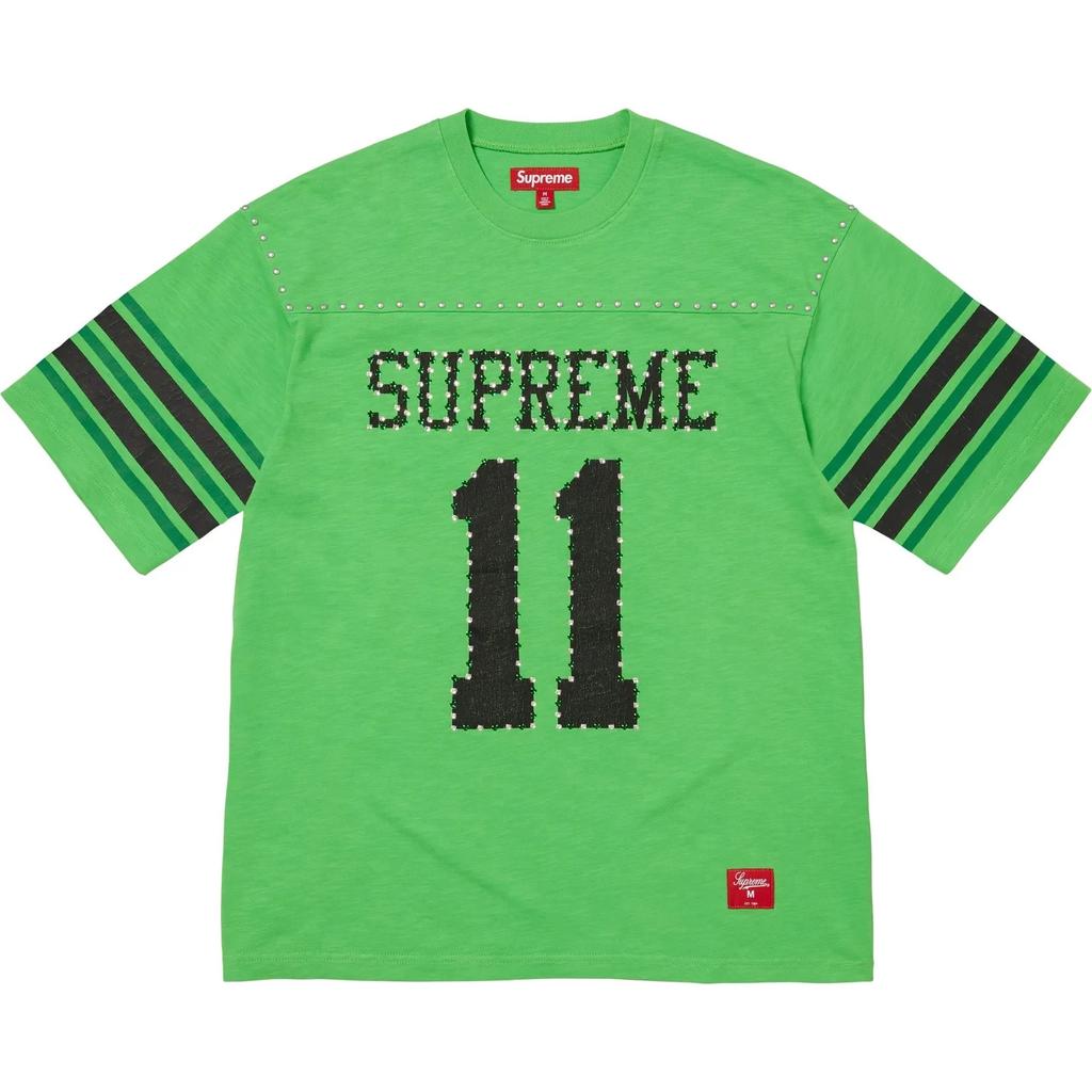 Supreme Studded S/S Football Top Green