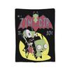 Invaders Zims Kawaii Cartoon Blanket Flannel Vintage Breathable Throw Blankets for Bedspread Summer,