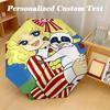 8‑Rib Automatic Umbrella, Candy Candy Design Foldable Umbrella for Sun Rain Protection Travel