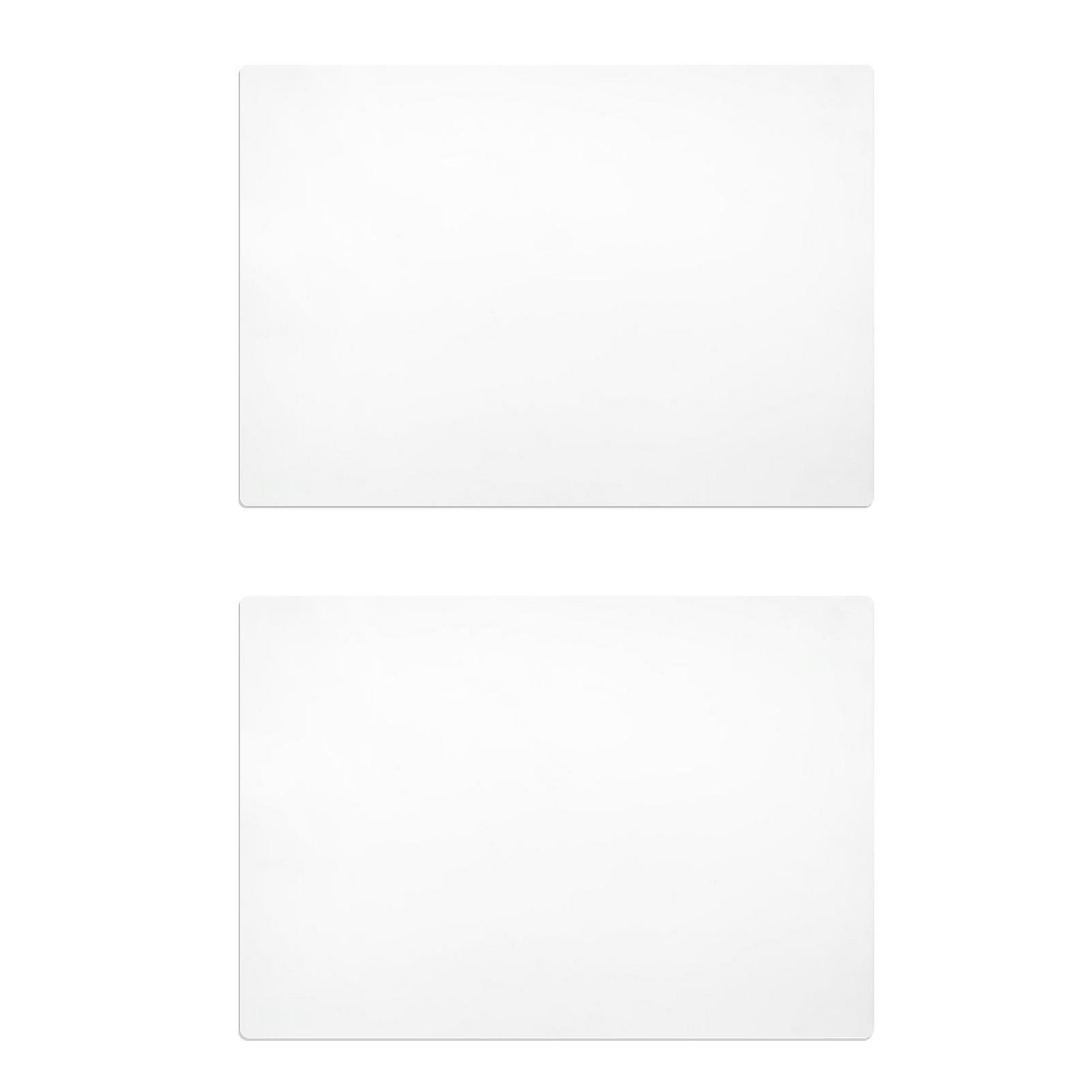 

2PCS Acrylic Cutting Board with Non Slip Pad Transparent Fruit Vegetable Chopping Board for Kitchen Camping Store L