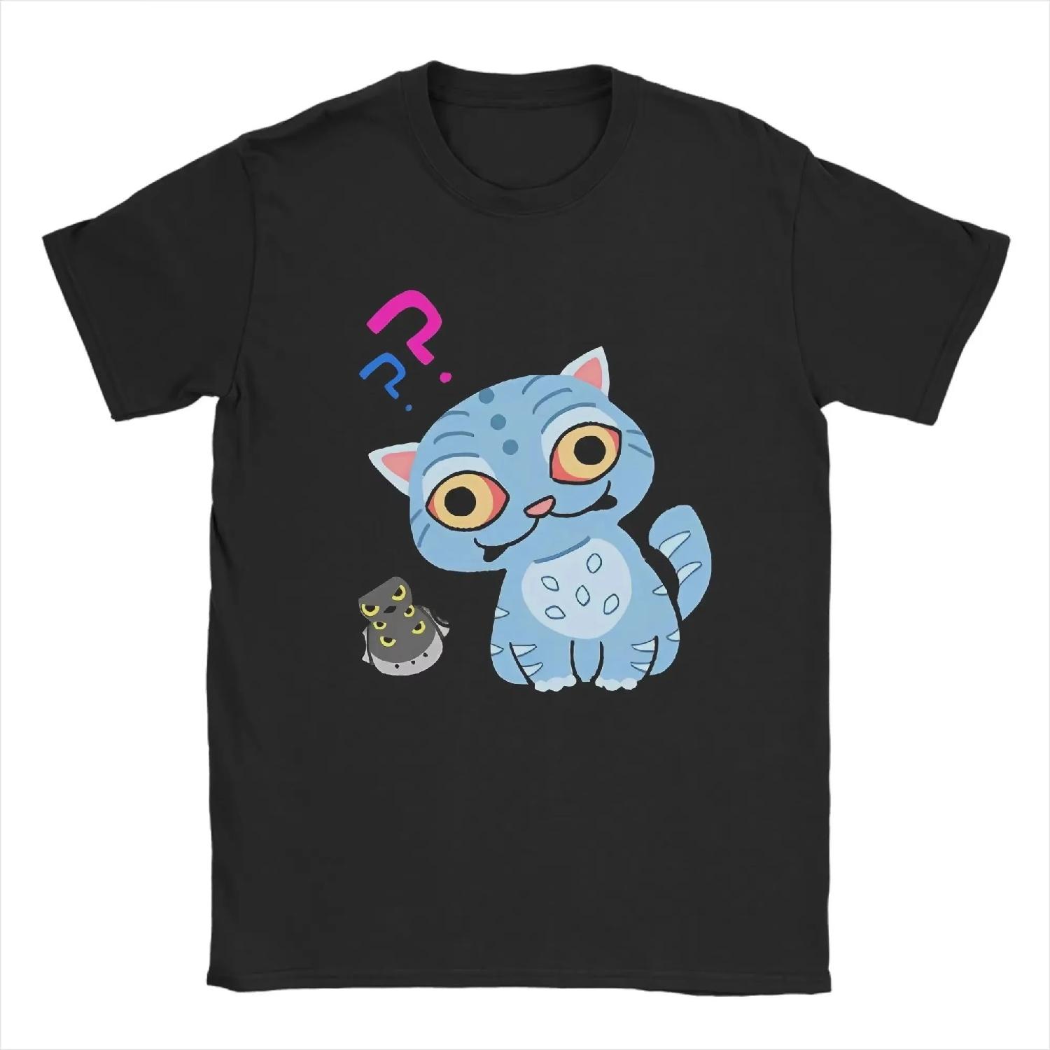 

Summer clothes Demon Hunters Blue Tiger and Magpie Print Children s Tshirt Crew Neck Short Sleeved Comfort Kid Oversized t-shirt S чёрный