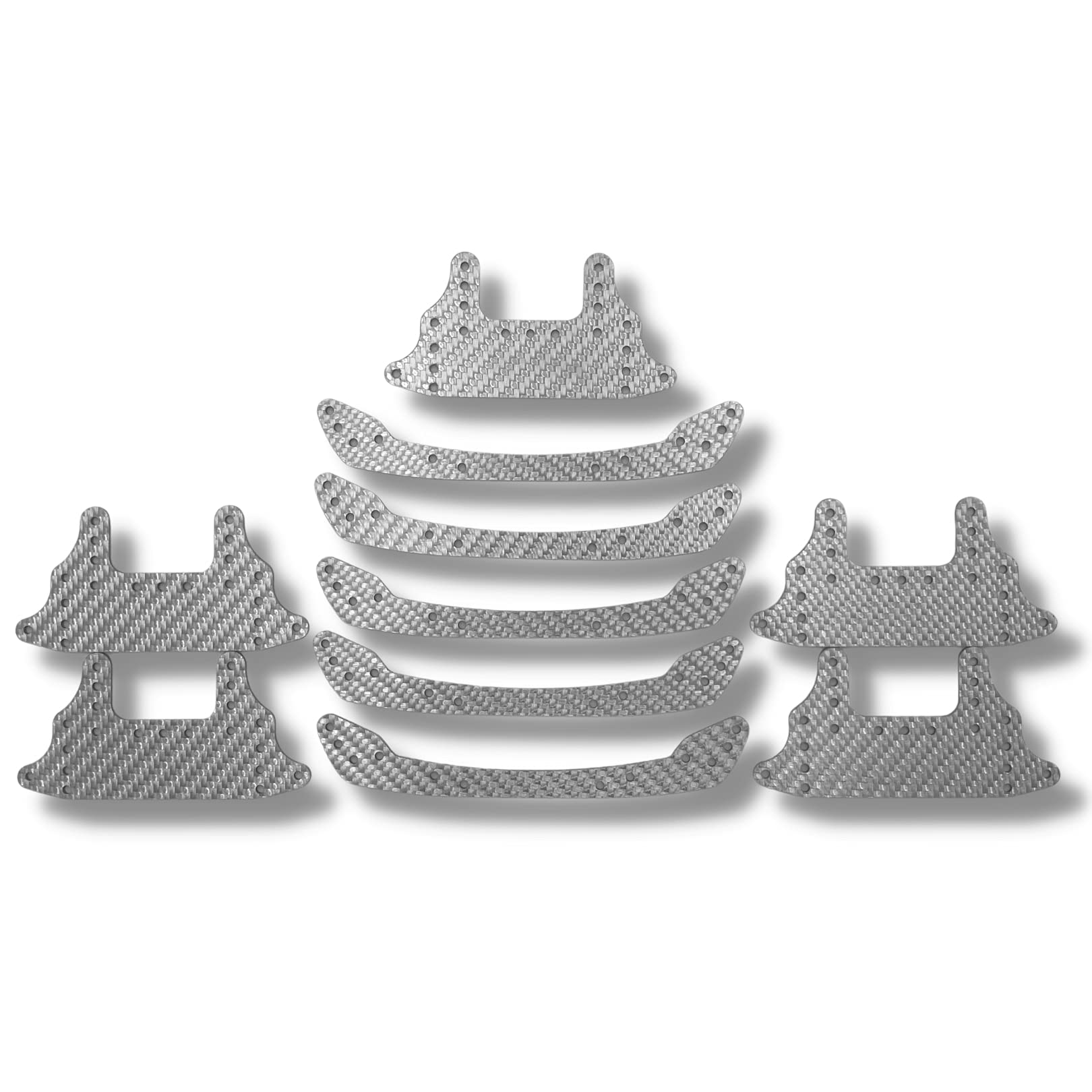 

TAGATORON Front Bumper 5pcs Rear Brake Bumper 5pcs Set + (Silver)