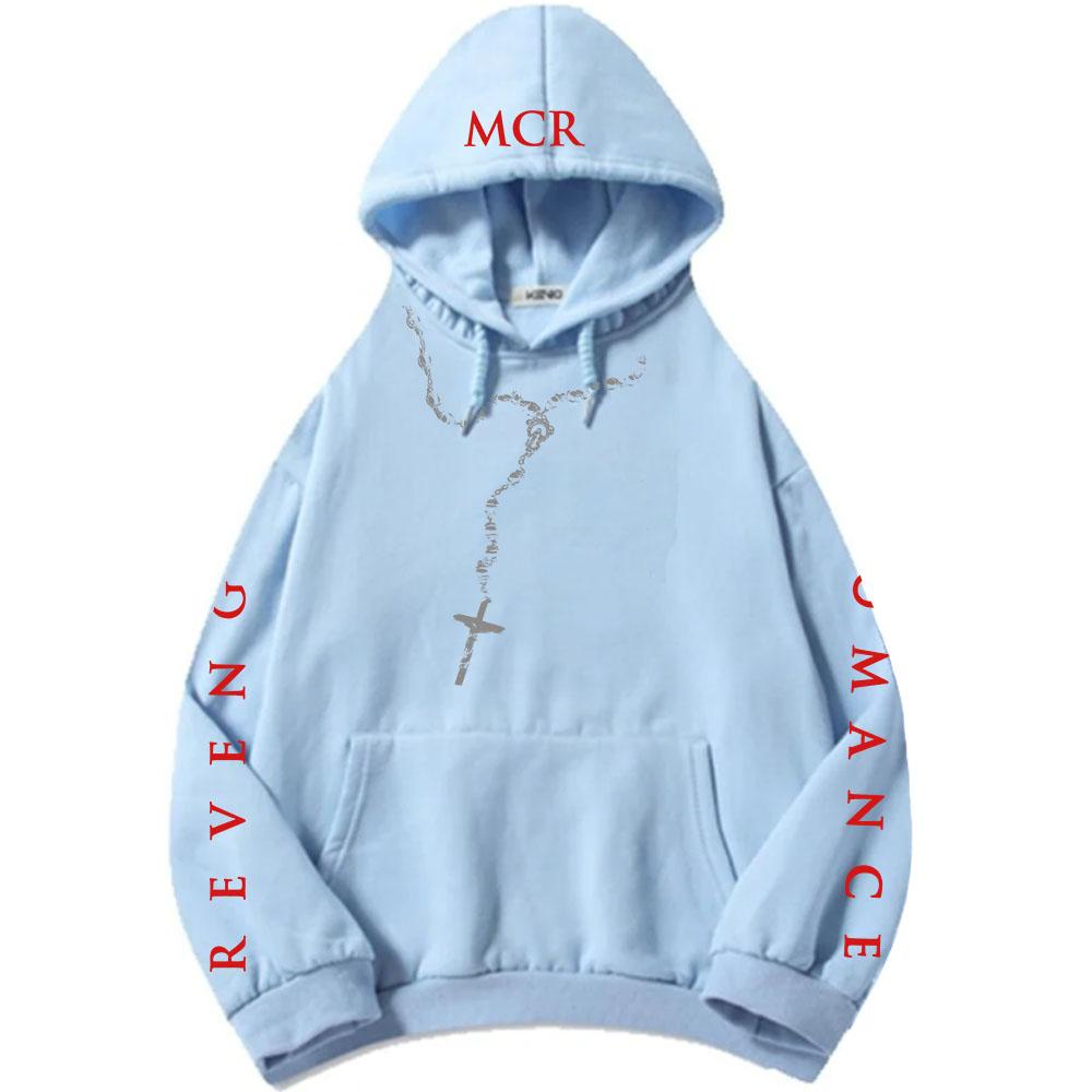 REVENGE RÓŻANIEC BLUZA MY CHEMICAL ROMANCE THREE CHEERS FOR SWEET REVENGE Bluzy Zimowy Polar Męskie Pulowery Ubrania z Kapturem