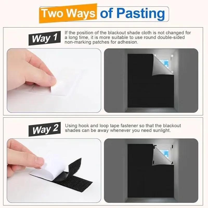 Portable Blackout Curtains Travel Window Cover DIY Cuttable Light Blocking Bedroom Privacy Protection Curtain