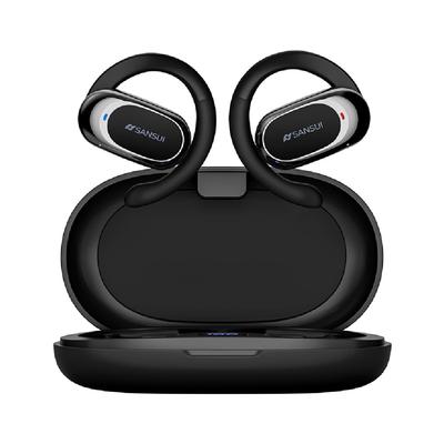 SANSUI W92 Wireless Earbuds, Bluetooth V5.4, Noise Cancelling, Automatic Pairing, No Ear Blocking, Ear-Hook Design, IPX4 Waterproof, Type-C, Fast