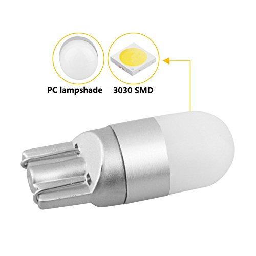 HooMooT10LED Blue Explosive Light 2 Pieces High Grade Model Gentle and Bright Light Diffusion Type 3030LED Element 100000 Hours Lifespan 12V LED