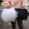 Feather1M 5M 10M 8-10cm Black White Ostrich Feather Trims Ribbon Multicolor Plume for Sewing Feathers Crafts  Dress Clothing Decoration