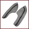 4Pcs/Set Car Door Armrest Protector Cover Microfiber Leather Pad Replacement for Honda Civic 10th Gen 2016 2017 2018 2019 2020 Black with Black Line