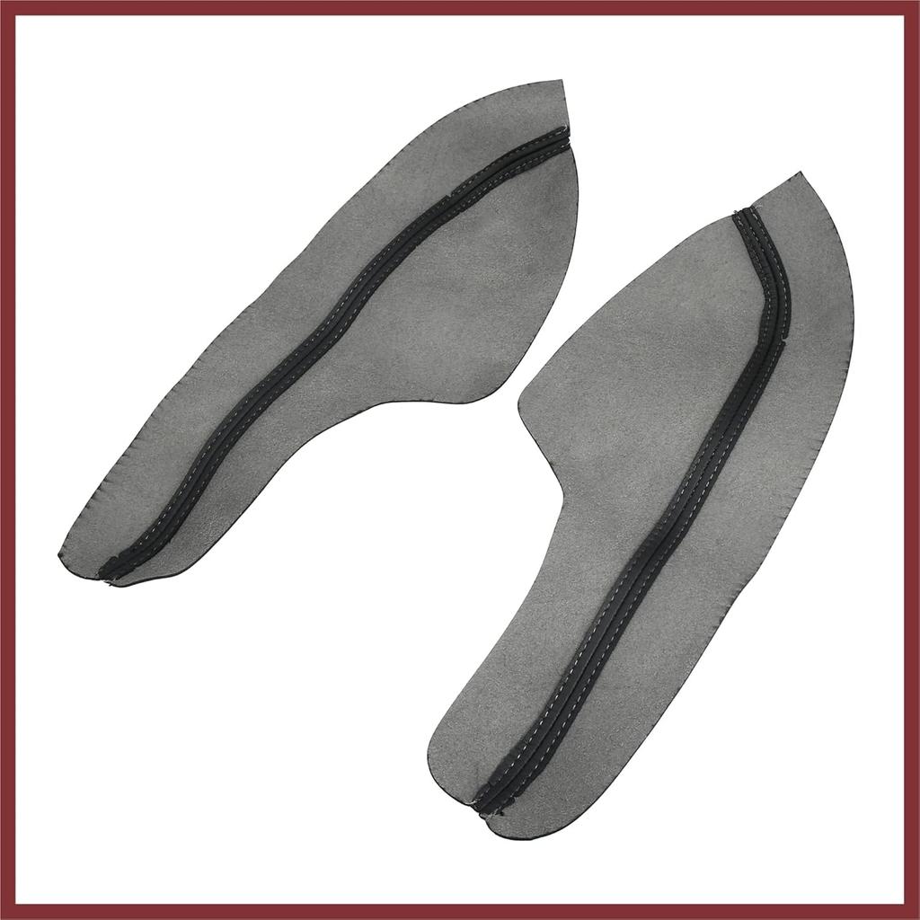 4Pcs/Set Car Door Armrest Protector Cover Microfiber Leather Pad Replacement for Honda Civic 10th Gen 2016 2017 2018 2019 2020 Black with Black Line