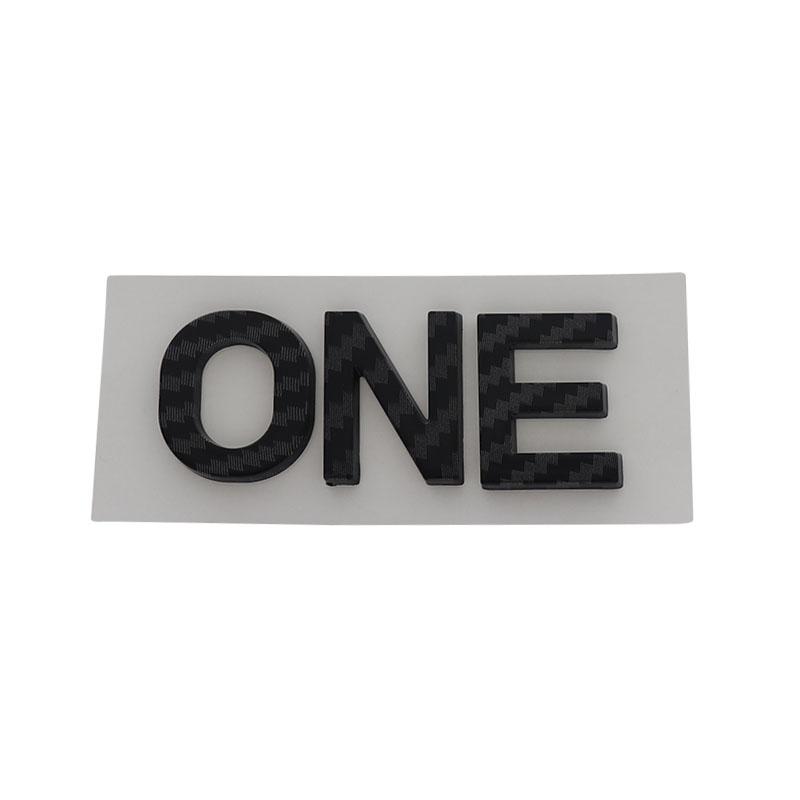 3D Premium ONE ABS Letters for Car badge Cover Upgraded Exterior Decoration Stickers Auto Accessories Decal Emblem Badge Sticker