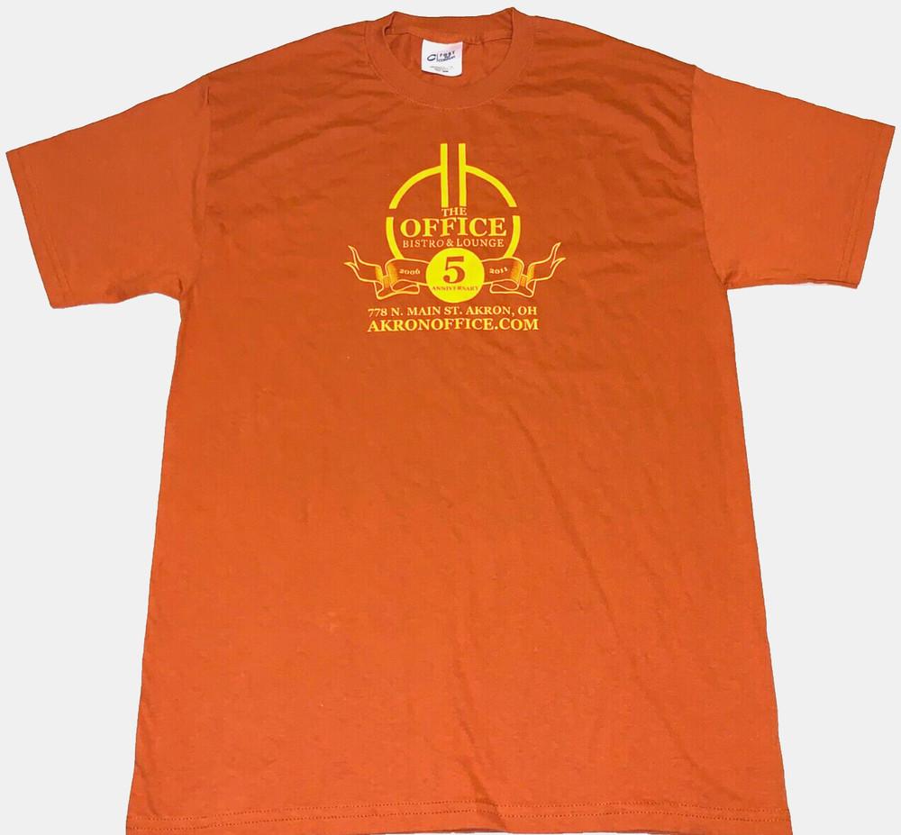 Rare Vintage 2011 The Office Bistro Lounge Akron Ohio Restaurant T-Shirt New MED Unisex T-Shirt M