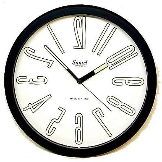 

Suntel Wall Clock Black 32×4cm чорний
