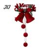 Flocked Christmas Bell Ornaments Nordic Velvet Ornament, Hanging Bells for Lanyard Pendants Tree Door Window Decor, Festive Holiday Home Decoration