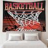Custom Name basketball Print Tapestry, Backdrop, Easy Setup, Ideal for Bedroom, Office & Living Room, with Aesthetic Wall Hanging Decor.