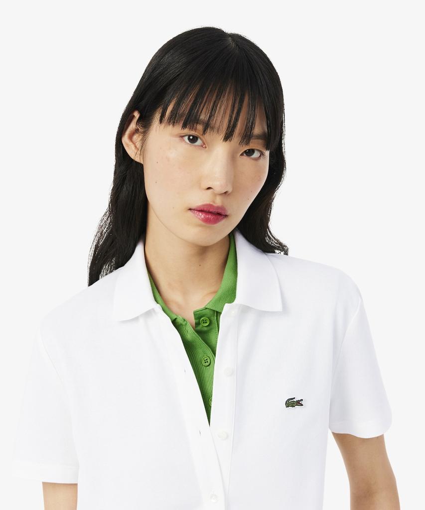 Lacoste Women'S Mini Pique Short Sleeve Jumpsuit Ef1823-56G 001