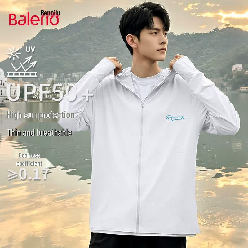 Baleno Men s UPF50+ Lightweight Sun Protection Hooded Jacket XL